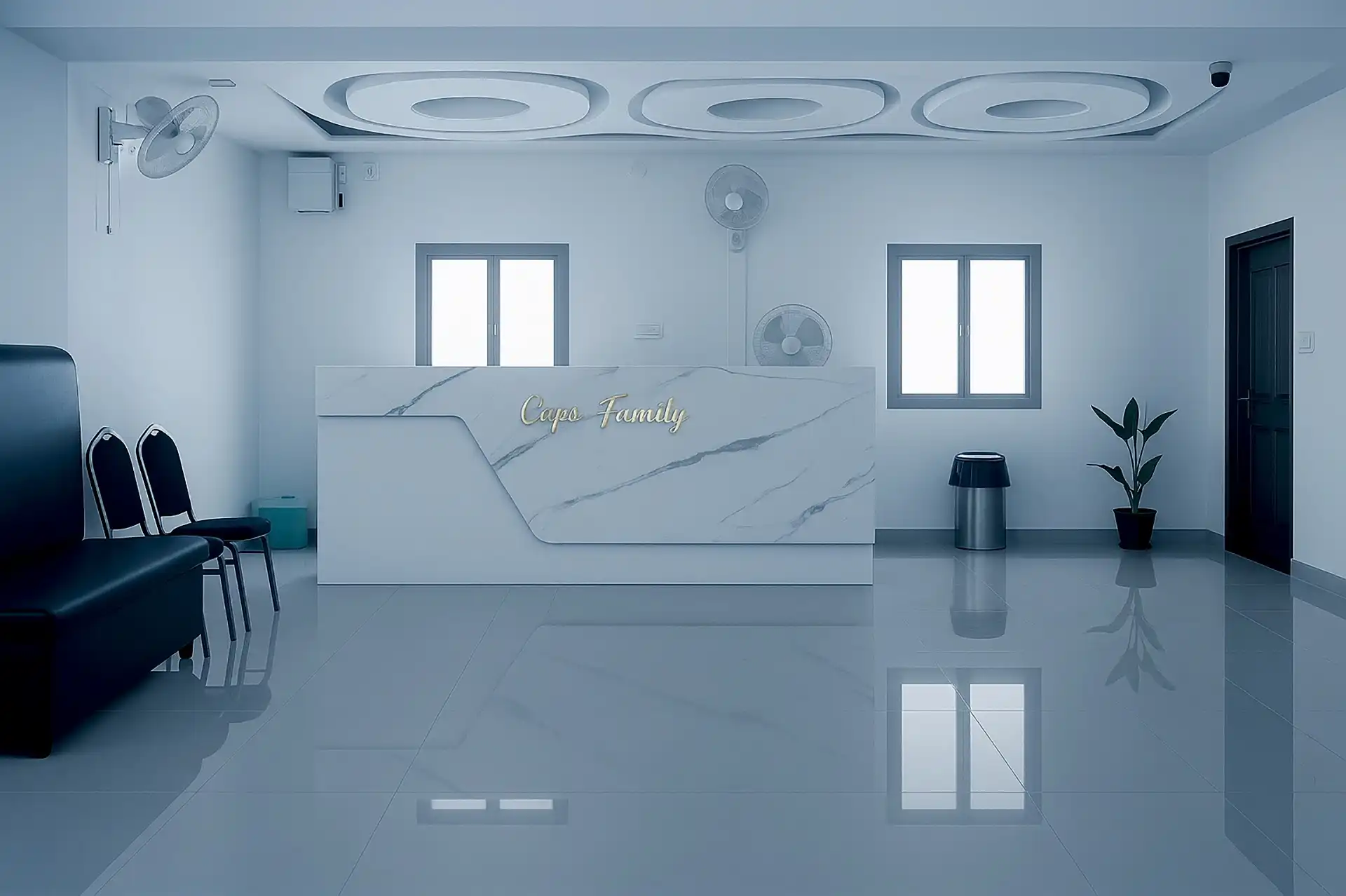 A luxurious and comfortable hotel room at Hotel CAPS