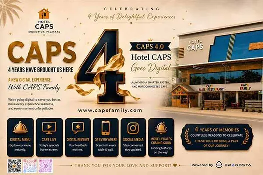 Hotel CAPS fourth anniversary celebration marking four years of food, hospitality and memories, powered by Brandsta Interactive