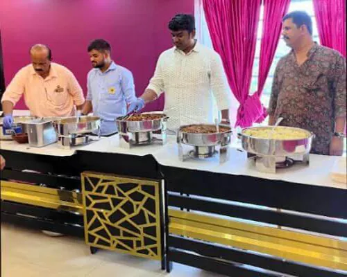 Hotel CAPS team enjoying a special treat arranged for employees