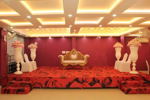 Hotel CAPS Events Hall stage arranged for celebrations and special occasions