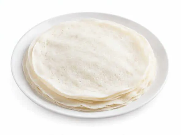 Nice Pathiri thin rice pancake Kerala traditional bread