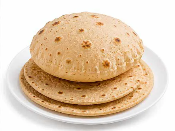 Phulka soft puffed oil free wheat bread Indian